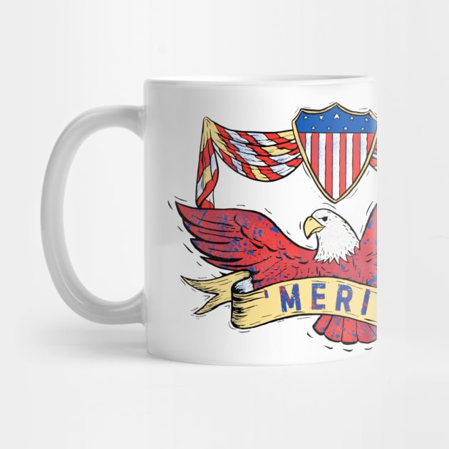 4th of July Bald Eagle Merica by The WYLD Tribe